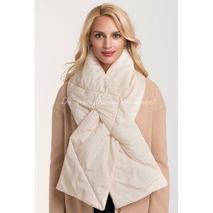 Do Everything in Love Puffy Padding Quilted Scarf